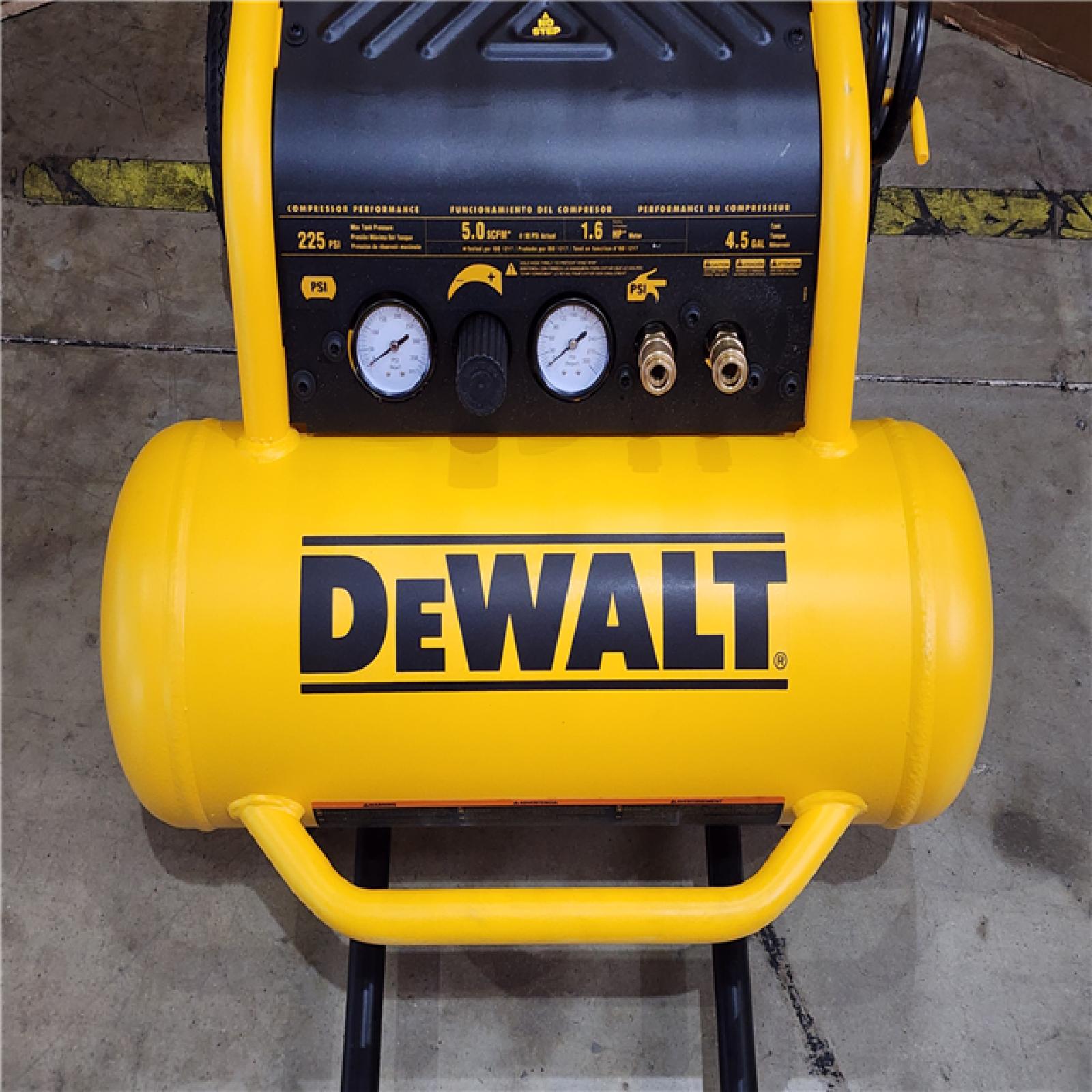 HOUSTON LOCATION - AS-IS DEWALT 4.5 Gal. Portable Electric Air Compressor