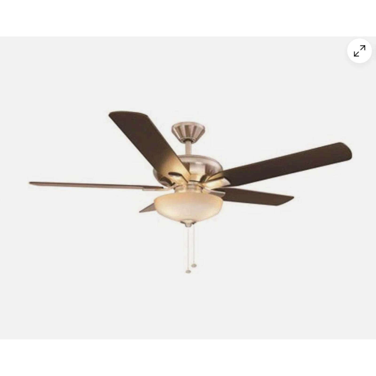 DALLAS LOCATION - Holly Springs 52 in. LED Indoor Brushed Nickel Ceiling Fan with Light Kit PALLET-(20 UNITS)