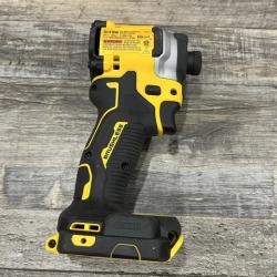 AS-IS DEWALT ATOMIC 20V MAX Lithium-Ion Cordless 1/4 in. Brushless Impact Driver Kit