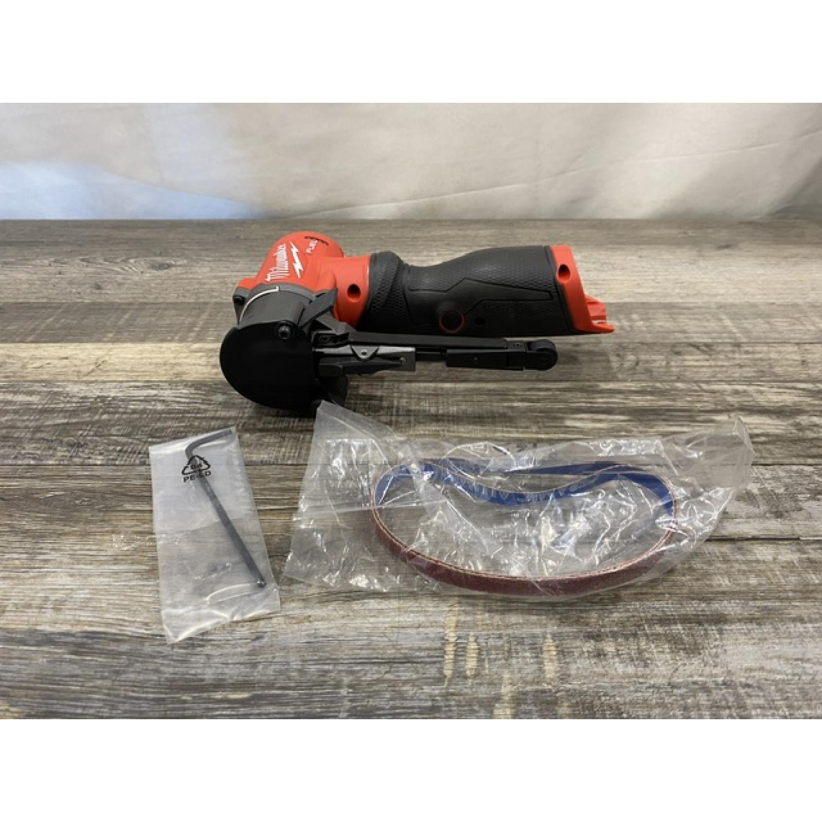 AS-IS Milwaukee FUEL 12V Lithium-Ion Brushless Cordless 3/8 in. x 13 in. Bandfile (Tool-Only)