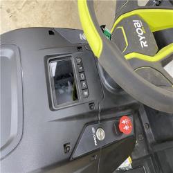 Houston Location AS IS - Ryobi 80v 42in, Cutting Width Riding Mower