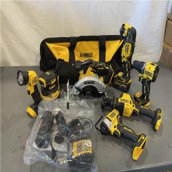 AS-IS - DEWALT 20-Volt MAX Lithium-Ion Cordless 7-Tool Combo Kit