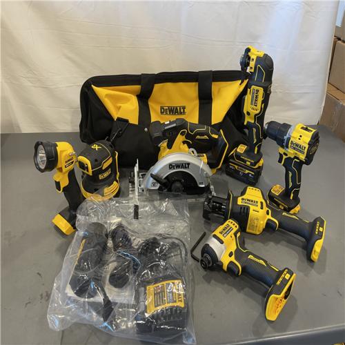 AS-IS - DEWALT 20-Volt MAX Lithium-Ion Cordless 7-Tool Combo Kit