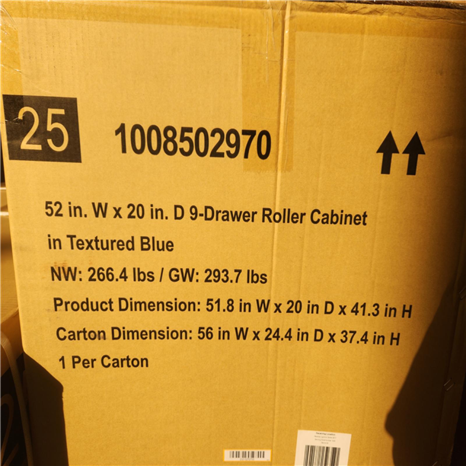 Phoenix NEW Husky Heavy-Duty 52 in. W 15-Drawer Matte Blue Steel Rolling Tool Chest Combo (SEALED)