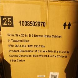 Phoenix NEW Husky Heavy-Duty 52 in. W 15-Drawer Matte Blue Steel Rolling Tool Chest Combo (SEALED)