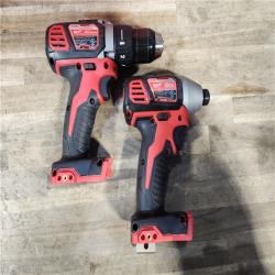 HOUSTON LOCATION - AS-IS Milwaukee 18V Cordless Brushed 2-Tool Drill/Driver and Impact Driver Kit