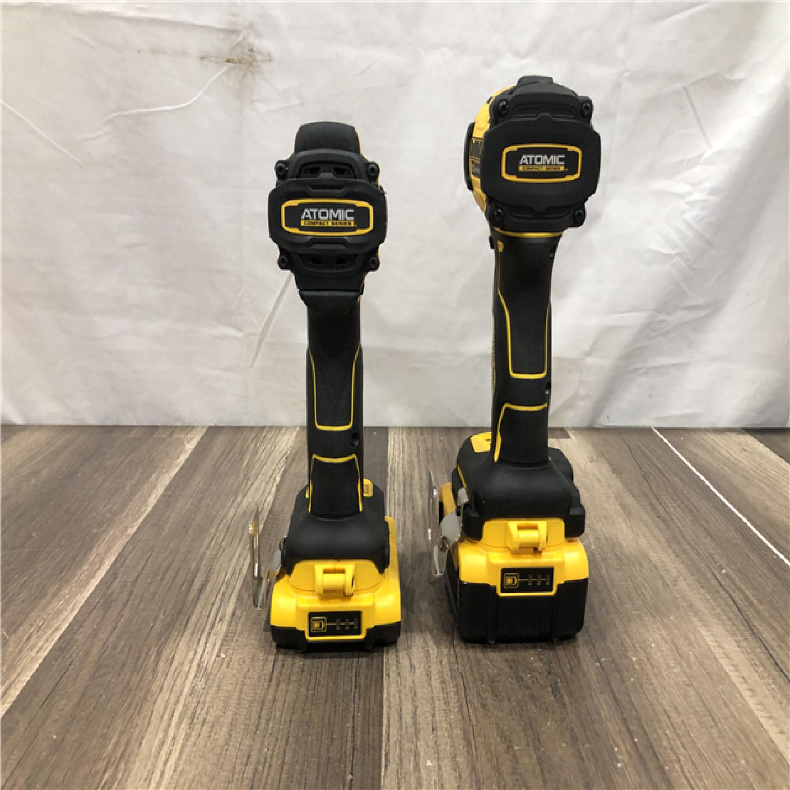 AS-IS DEWALT ATOMIC 20V MAX Lithium-Ion Cordless 2-Tool Combo Kit