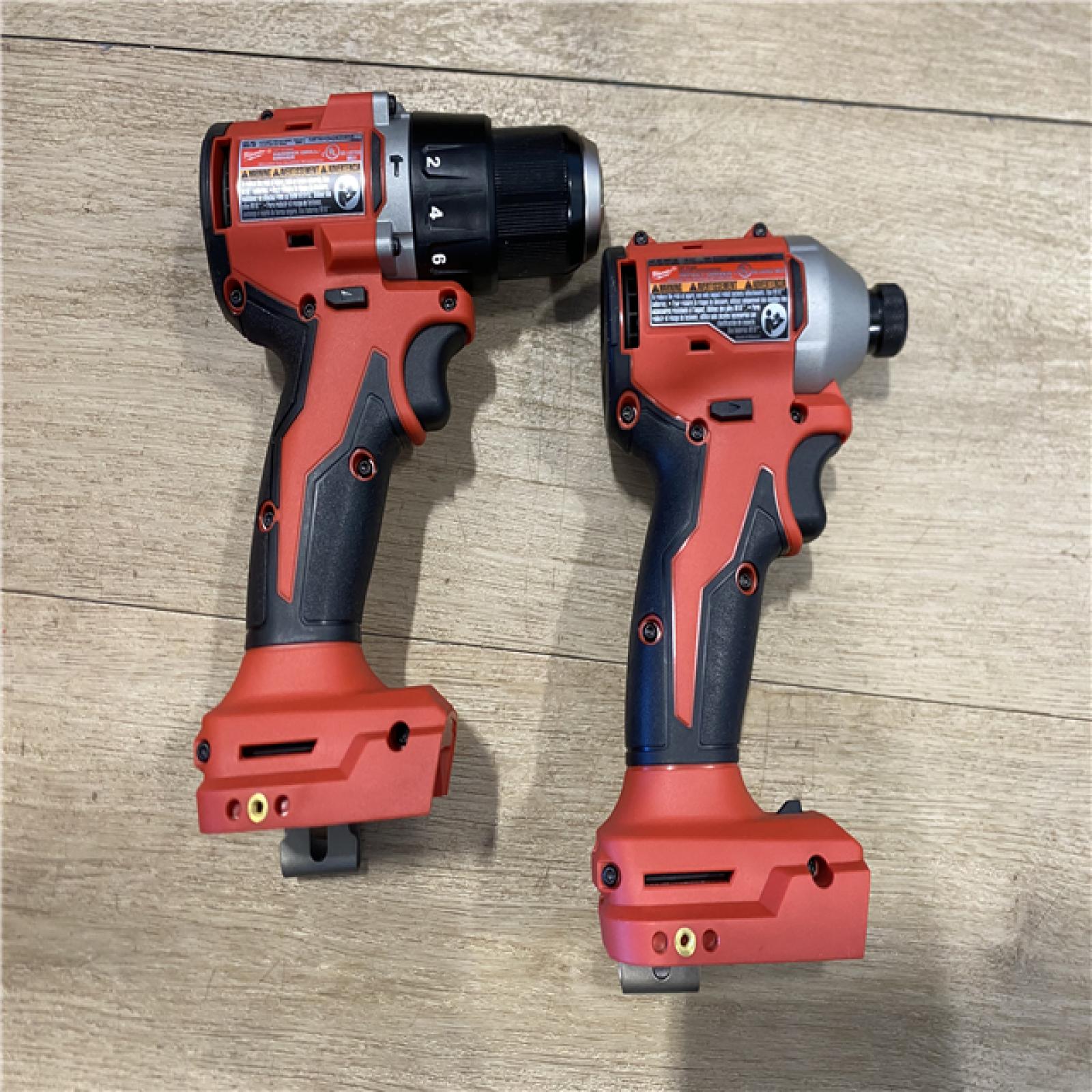AS-IS Milwaukee 18-Volt Lithium-Ion Brushless Cordless Compact Hammer Drill/Impact Combo Kit
