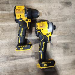 HOUSTON LOCATION - AS-IS Dewalt DCK225D2 20V MAX ATOMIC Brushless Compact Lithium-Ion 1/2 in. Cordless Drill Driver and 1/4 in. Impact Driver Combo Kit with 2 Batteries 2 Ah