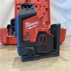 AS-IS Milwaukee 12-Volt Lithium-Ion Cordless Green 250 ft. 3-Plane Laser Level Kit