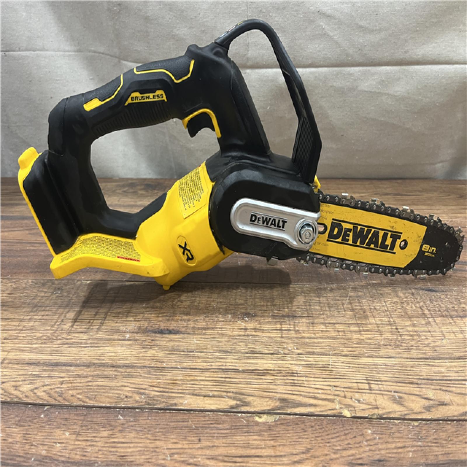 AS-IS 20V MAX 8 in. Brushless Cordless Battery Powered Pruning Chainsaw (Tool Only)