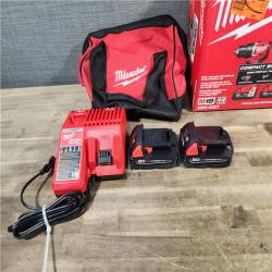 HOUSTON - LOCATION - AS-IS M18 18V Lithium-Ion Brushless Cordless Compact Drill/Impact Combo Kit (2-Tool) W/(2) 2.0 Ah Batteries, Charger & Bag