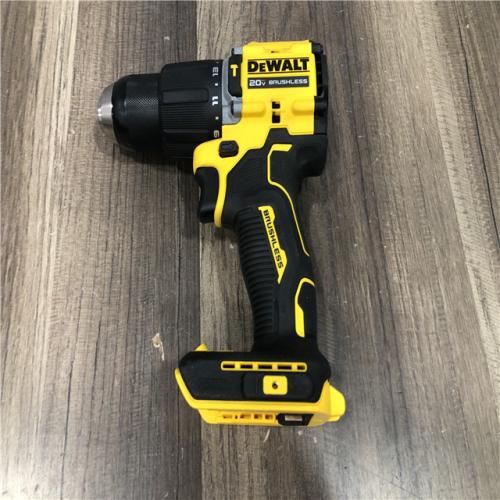AS-IS DEWALT ATOMIC 20-Volt MAX Brushless Cordless 1/2 in. Hammer Drill (Tool-Only)
