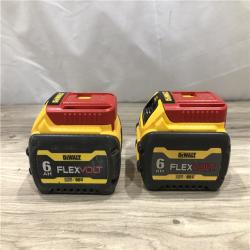 AS-IS DEWALT FLEXVOLT 20-Volt/60-Volt MAX Lithium-Ion 6.0Ah Battery Pack (2-Pack)