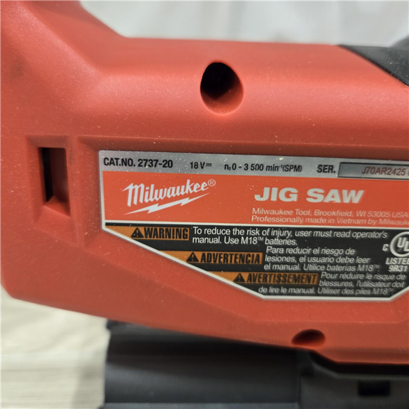 AS-IS M18 FUEL 18V Cordless Jig Saw (Tool-Only)