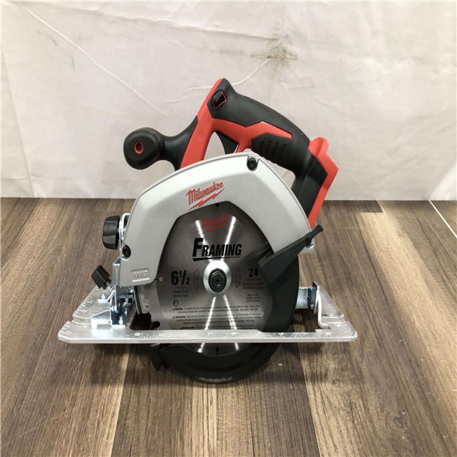AS-IS Milwaukee M18 18V Lithium-Ion Cordless 6-1/2 in. Circular Saw (Tool-Only)