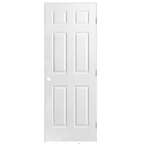 DALLAS LOCATION- Masonite 30 in. x 80 in. 6 Panel Left-Handed Interior Door 4-9/16 in. PALLET (5 UNITS)