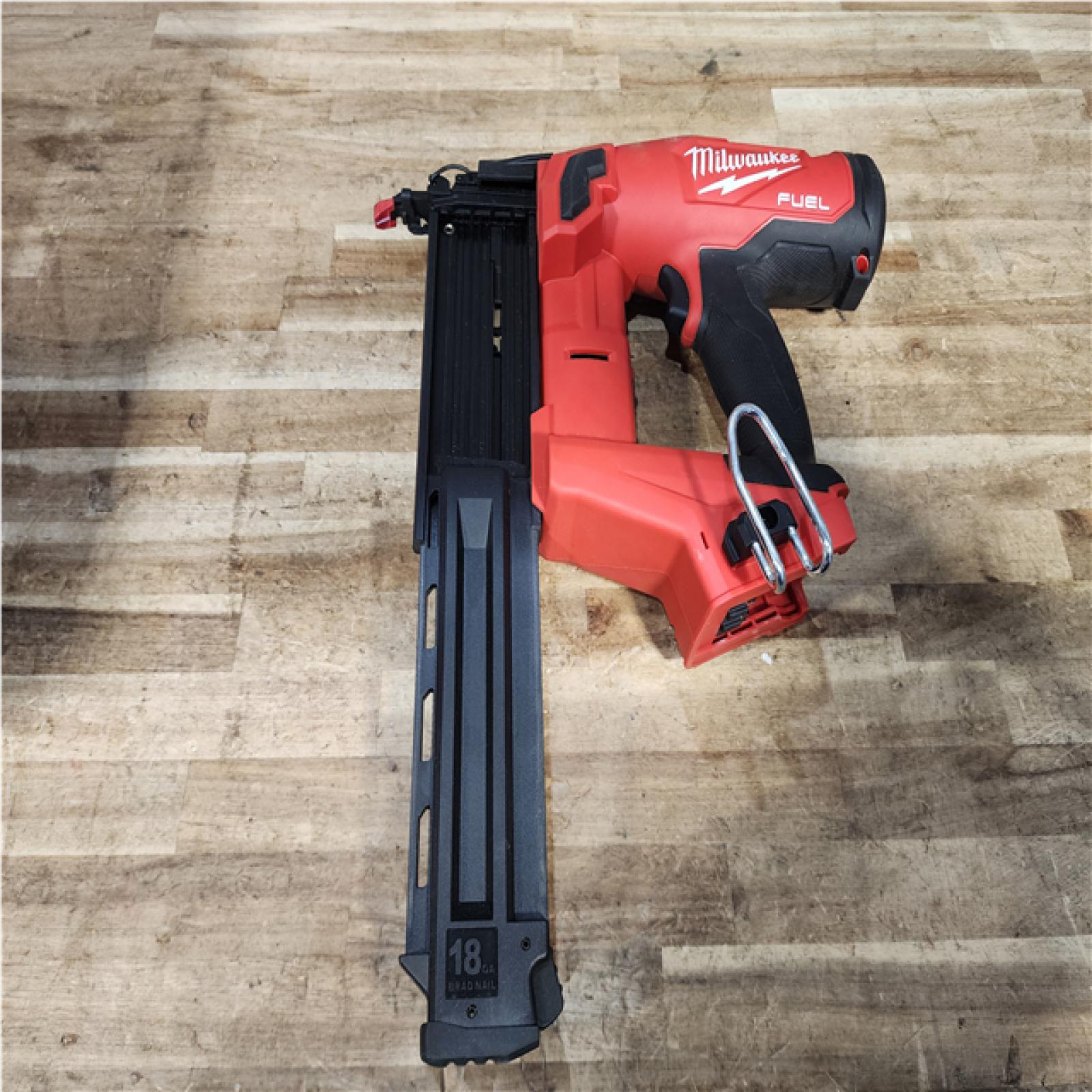 Houston Location AS-IS Milwaukee FUEL 18-Volt Lithium-Ion Brushless Cordless Gen II 18-Gauge Brad Nailer (Tool-Only)