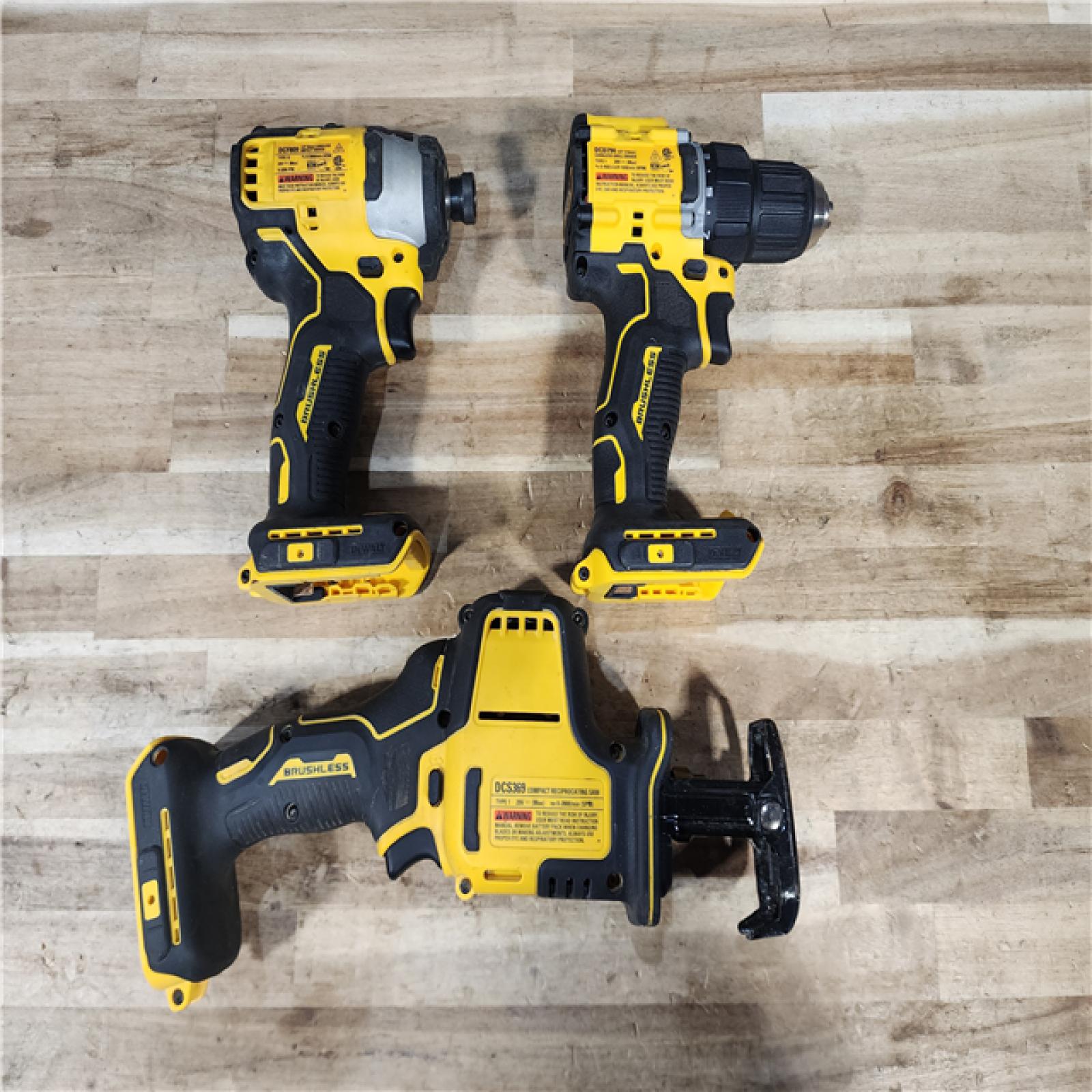HOUSTON LOCATION - AS-IS DEWALT 3 TOOL COMBO
