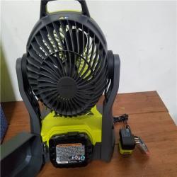 California NEW Ryobi One+ 18V 7.5 Bucket Top Misting Fan Kit  Includes (1) Battery & Charger