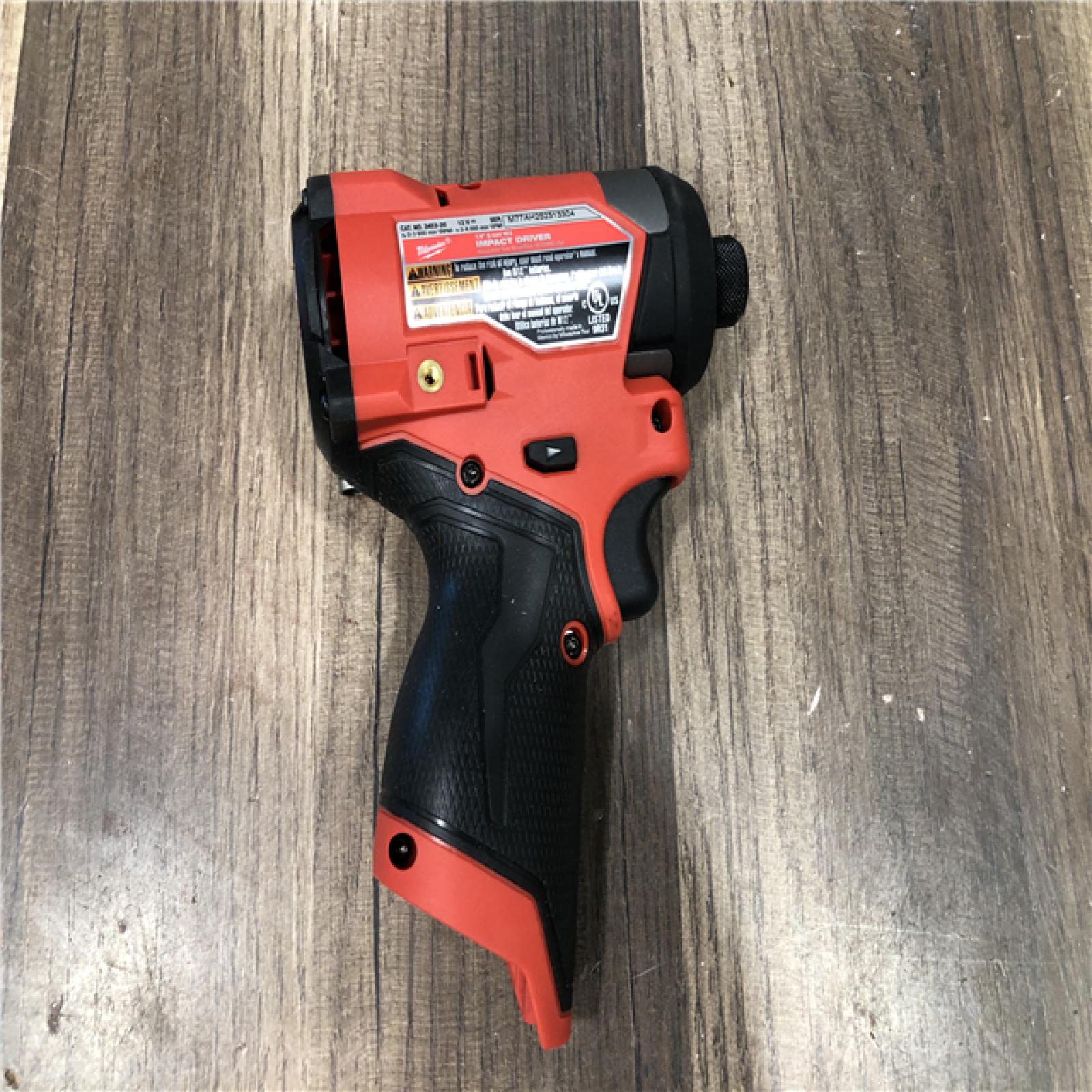 AS-IS Milwaukee  FUEL 12V Lithium-Ion Brushless Cordless 1/4 in. Hex Impact Driver (Tool-Only)