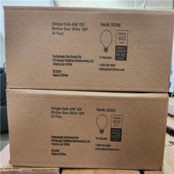 Phoenix Location NEW Halogen Bulb 40W G25 Medium Base White 120V 24 Pack (47 Total)