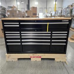 DALLAS LOCATION- Husky Tool Storage 72 in. W Standard Duty Gloss Black Mobile Workbench Tool Chest