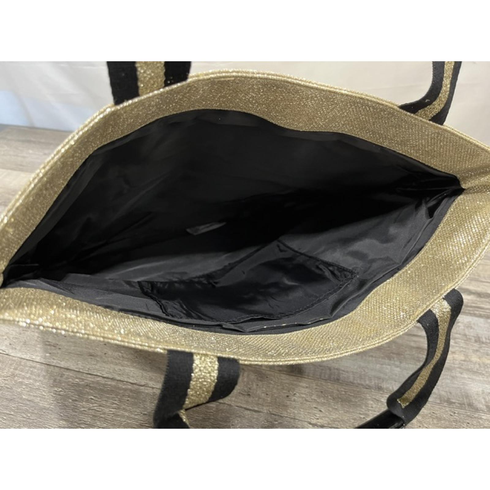NEW - Victoria Secret Gold Tote Bag