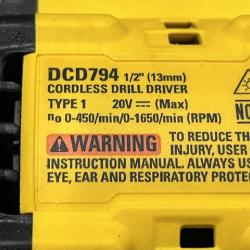 AS-IS DEWALT Atomic 20V Lithium-Ion Cordless Compact 1/2 in. Drill/Driver Kit