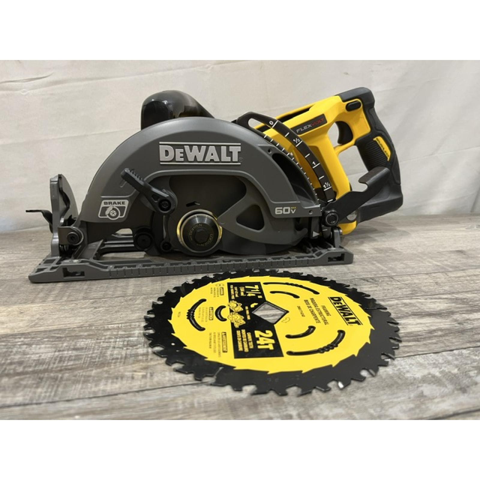 AS-IS DEWALT FLEXVOLT 60V MAX Cordless Brushless 7-1/4 in. Wormdrive Style Circular Saw (Tool Only)