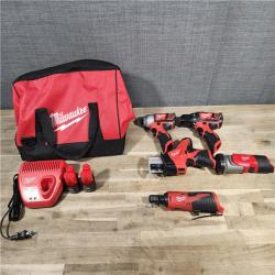 HOUSTON LOCATION - AS-IS Milwaukee 5 Tool Combo Kit W/ (2) Battery & Charger