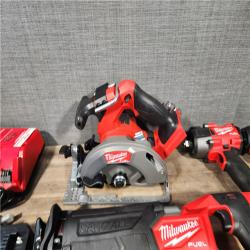 HOUSTON LOCATION - AS-IS MILWAUKEE FUEL 7 TOOL COMBO KIT W/ CHARGER & (2) BATTERY