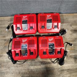 HOUSTON LOCATION - AS-IS MILWAUKEE BATTERY CHARGER PACK QTY - 4