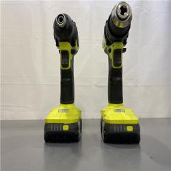 AS-IS - ONE+ HP 18V Brushless Cordless Compact 1/2 in. Drill and Impact Driver Kit