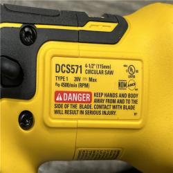 AS-IS DEWALT ATOMIC 20V MAX Cordless Brushless 4-1/2 in. Circular Saw (Tool Only)