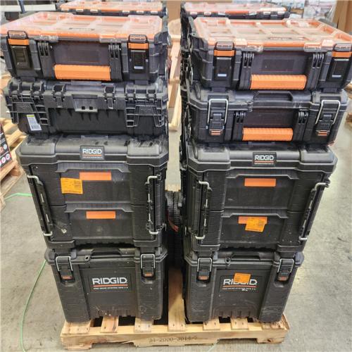 Phoenix RIDGID Pro Gear 25 in. Rolling Tool Box  22 in. XL 2-Drawer Box  Power Tool Box  and Multi-Section Organizer Combo (4-Total)