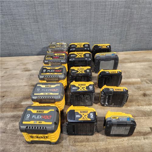 HOUSTON LOCATION - AS-IS DEWALT BATTERY PACK QTY - 15