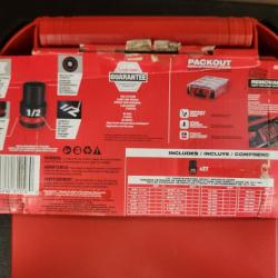 Phoenix NEW Milwaukee SHOCKWAVE Impact-Duty 1/2 in. Drive Metric and SAE Standard Impact PACKOUT Socket Set (27-Piece)