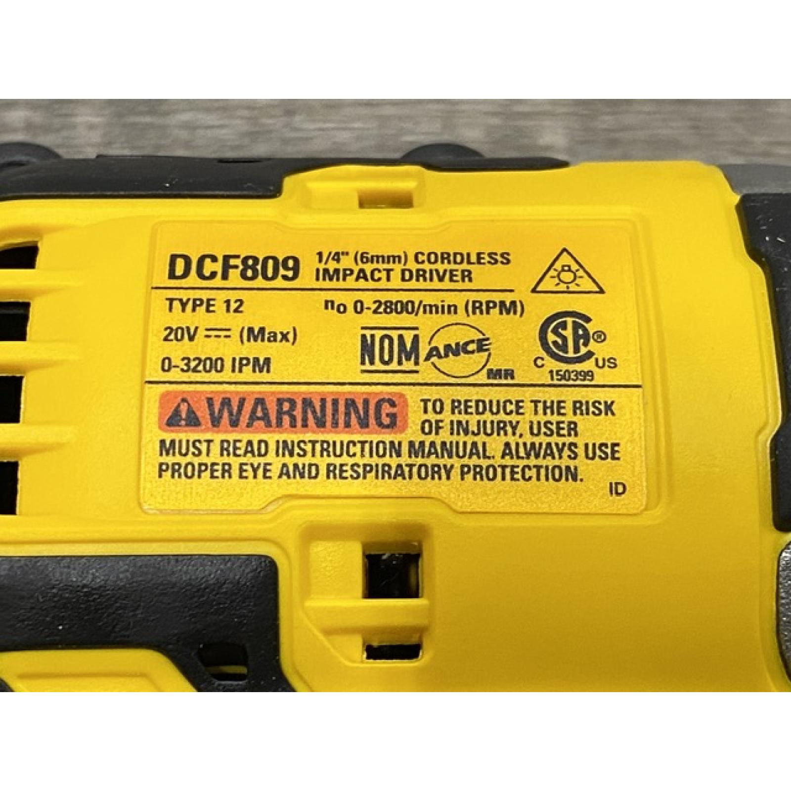 AS-IS DEWALT Atomic 20V Max Lithium-Ion Brushless Cordless Compact 1/4 in. Impact Driver Kit