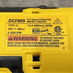 AS-IS DEWALT Atomic 20V Max Lithium-Ion Brushless Cordless Compact 1/4 in. Impact Driver Kit