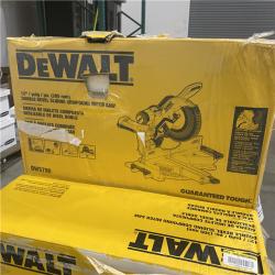Dallas Location - NEW- DEWALT 15 Amp Corded 12 in. Double Bevel Sliding Compound Miter Saw