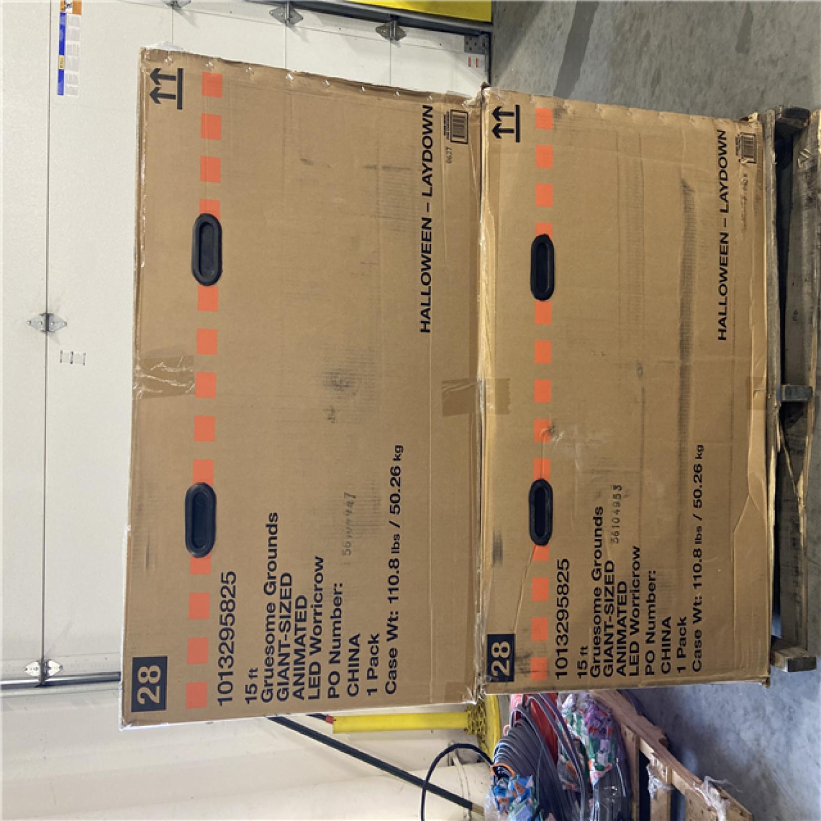 DALLAS LOCATION - Home Accents Holiday 15 ft. Gruesome Grounds Giant-Sized Animated LED Worricrow H10 - (2 UNITS)