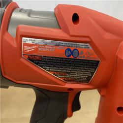 AS-IS Milwaukee FUEL 18-Volt Lithium-Ion Brushless Cordless 18-Gauge 1/4 in. Narrow Crown Stapler (Tool-Only)