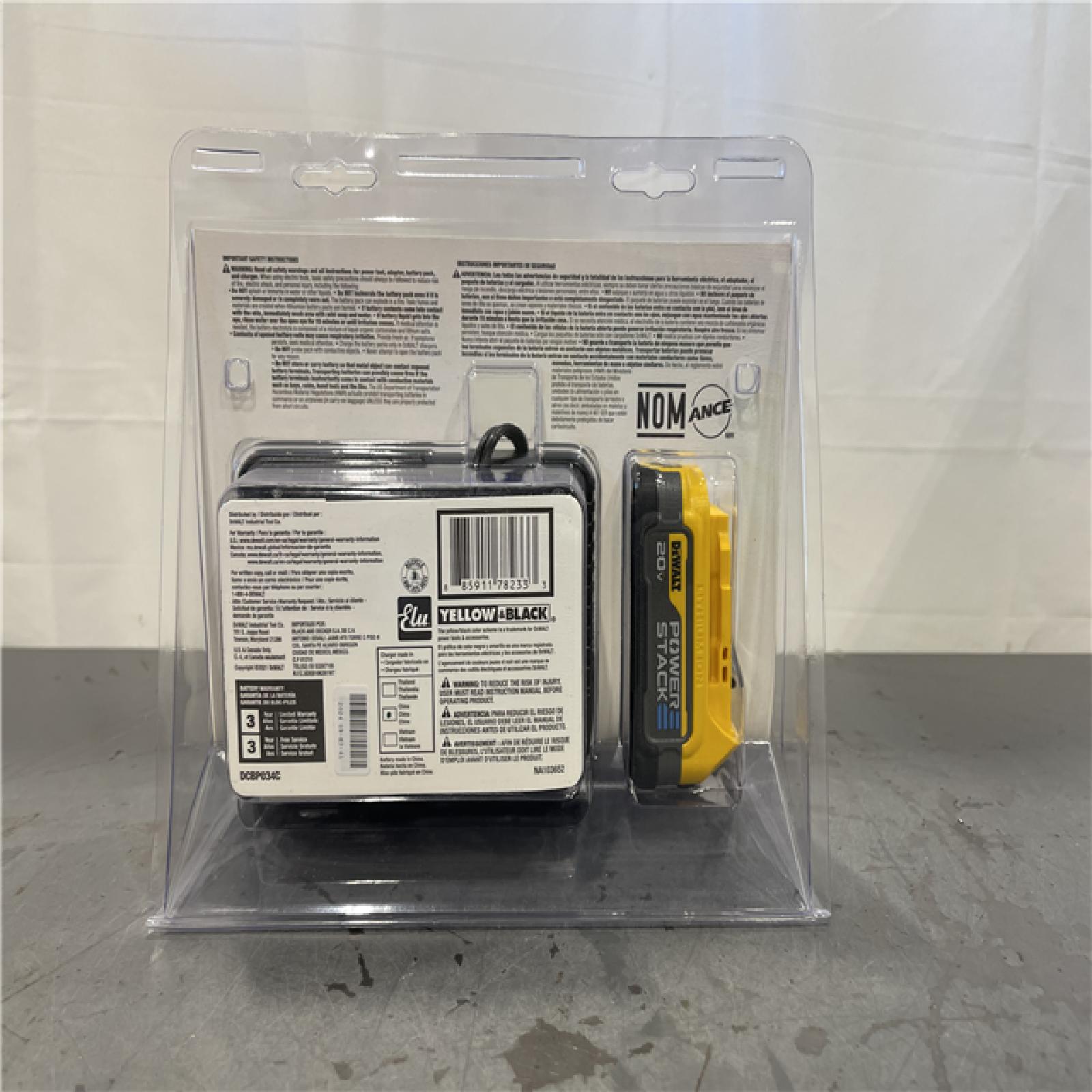 New! - DEWALT 20V MAX POWERSTACK Lithium-Ion Compact Battery Starter Kit