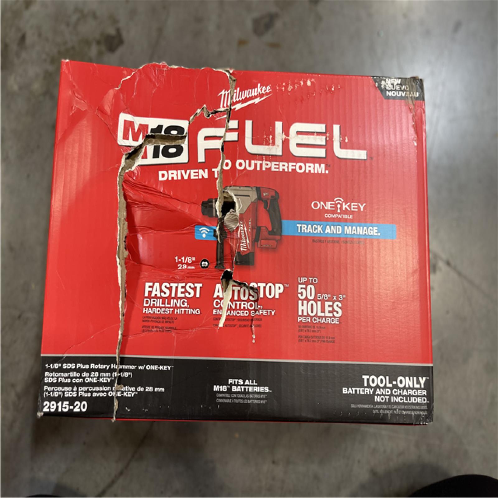 DALLAS LOCATION-Milwaukee M18 FUEL 18V Lithium-Ion Brushless Cordless SDS-Plus 1-1/8 in. Rotary Hammer Drill