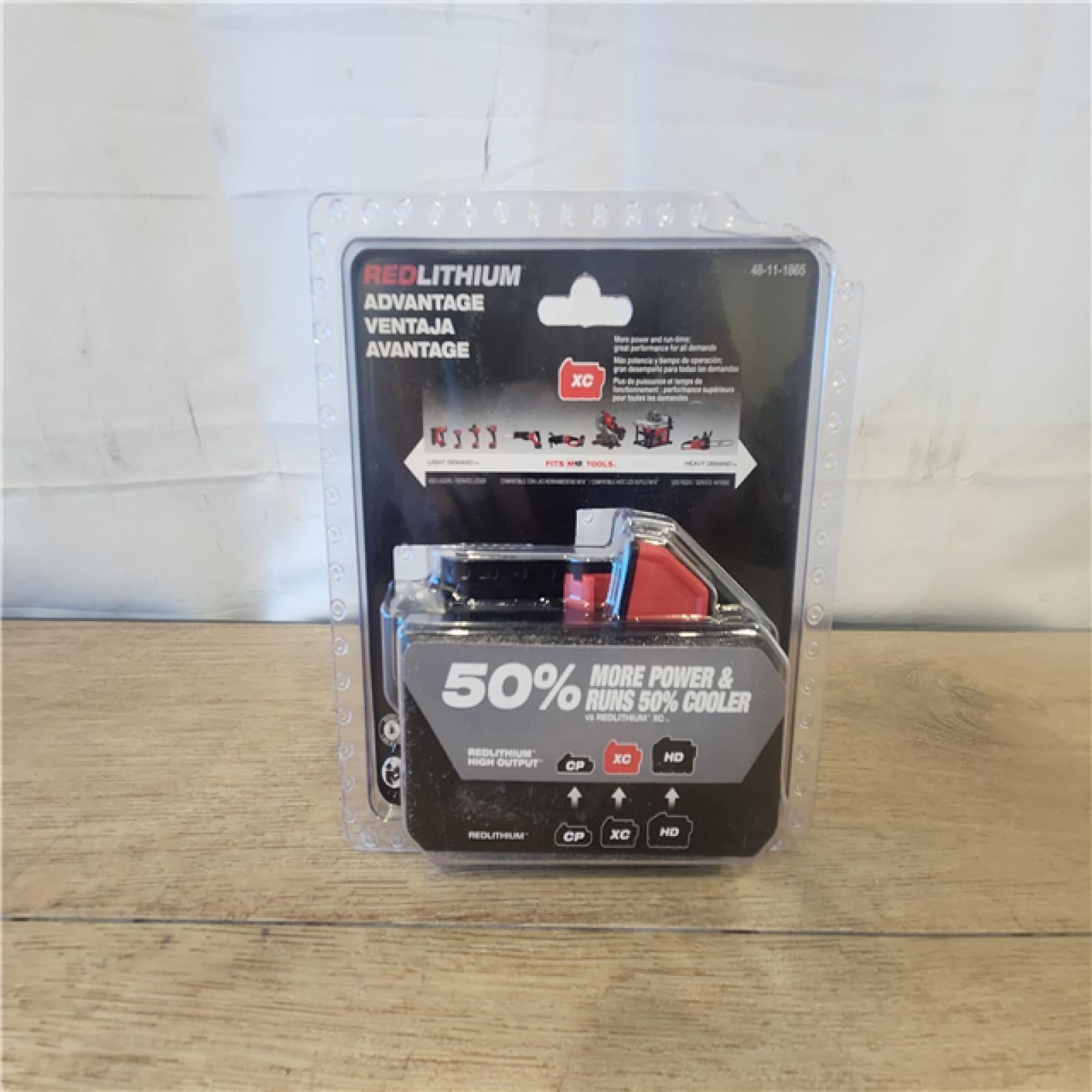 NEW- Milwaukee Tool M18 Redlithium High Output Xc6.0 Battery Pack