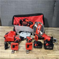 Houston Location AS-IS Milwaukee 18-Volt Lithium-Ion Brushless Cordless (4-Tool) Combo Kit