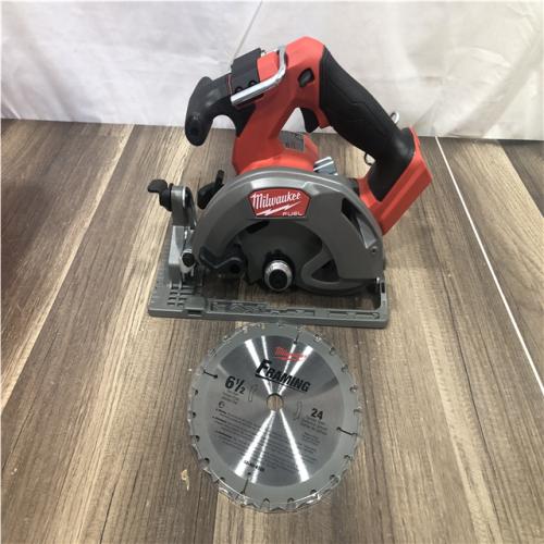 AS-IS Milwaukee FUEL 18V Lithium-Ion Brushless Cordless 6-1/2 in. Circular Saw (Tool-Only)