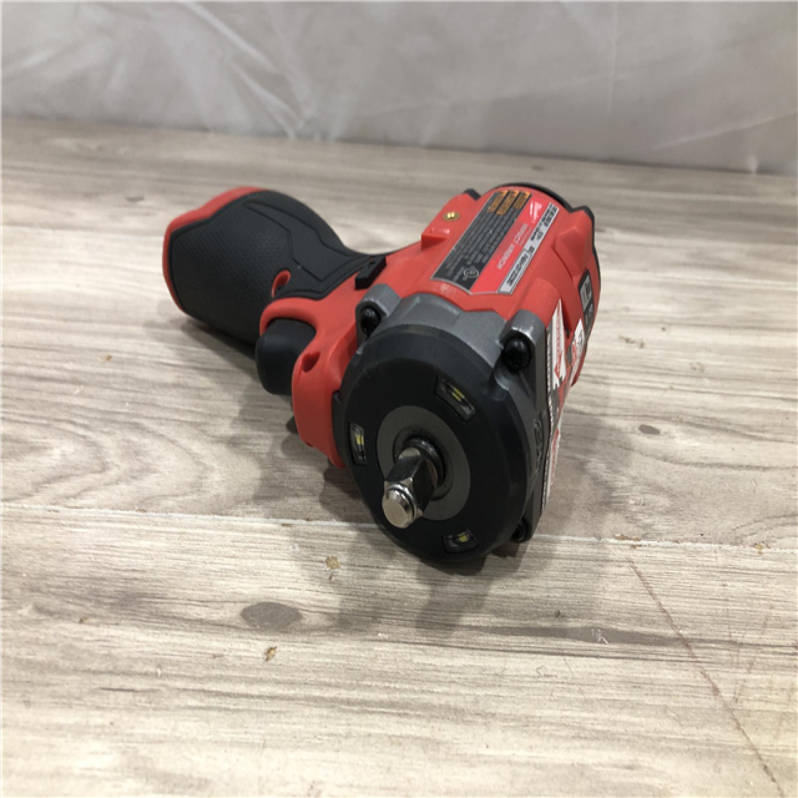 AS-IS Milwaukee FUEL 12V Lithium-Ion Cordless Stubby 3/8 in. Impact Wrench (Tool-Only)