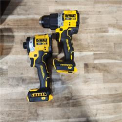 HOUSTON LOCATION - AS-IS (APPEARS LIKE NEW) DEWALT 20V Lithium-Ion Cordless 2-Tool Combo Kit with 20V/60V FLEXVOLT 9 Ah Battery  4 Ah Battery and Charger